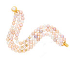 Fancy 3 Line Pearl Bracelet