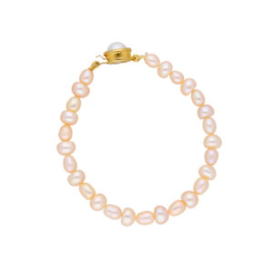 Single Line Pearl Bracelet: