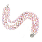 3 String Pink Pearl Bracelet
