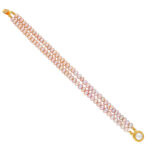 Duel Line Pink Pearl Bracelet