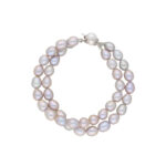 2 Line Oval Pearl Bracelet