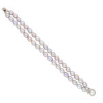2 Line Oval Pearl Bracelet