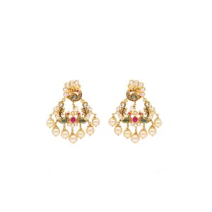 22KT Chandbalis Style Traditional Gold Earrings