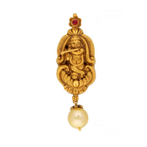 22KT Nakshi Handcraft Gold Pendant