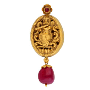 22KT Krishan Bhagwan Gold Pendant
