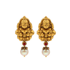 22KT Mottu Swamy Gold Earrings