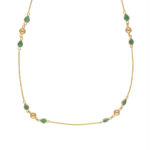 22KT Stylish Emerald Gold Chainss