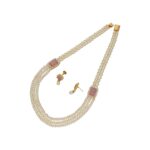 Eva 3 String Pearl Necklace