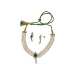 Dual Line White Pearl Choker