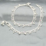 57.9 Grams Fancy Dangling Silver Anklet