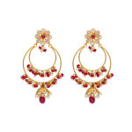 22KT Chandbalis Style Contemporary Gold Earrings