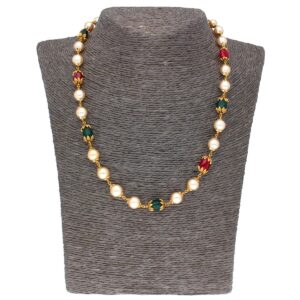 22KT Mother of Pearls Gold Chain