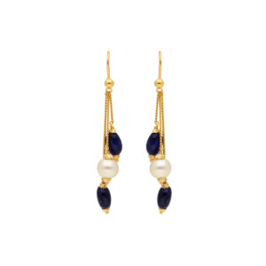 22KT Drops Style Contemporary Gold Earrings