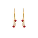 22KT 3ple Drop Gold Hangings