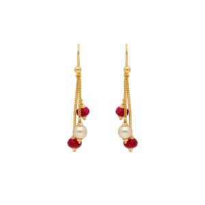 22KT 3ple Drop Gold Hangings