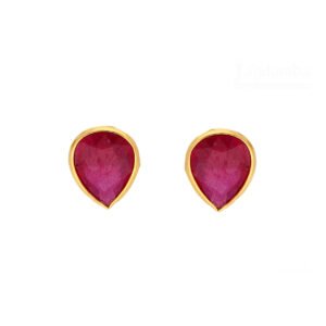 22KT Stud Style Contemporary Gold Earrings