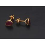 22KT Stud Style Contemporary Gold Earrings