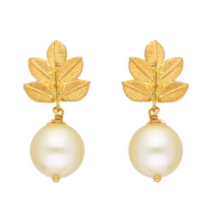 22KT South Sea Drop Gold Hangings