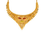 Peacock Gold Necklace