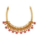 Peacock Gold Necklace