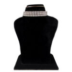 Delight White Round Pearl Choker