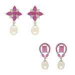 Delicate Combo Of 2 Pair Earrings