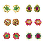 Cherry Combo Of 6 Pair Earrings