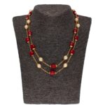 22KT Gold & Ruby Matching Gold Chain