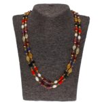 22KT Navratan Stone Gold Chain