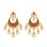 22KT Chandbalis Style Traditional Gold Earrings