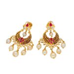 22KT Chandbalis Style Traditional Gold Earrings