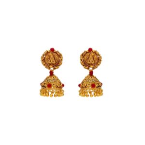 22KT Jhumkas Style Contemporary Gold Earrings