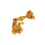 22KT Jhumkas Style Contemporary Gold Earrings
