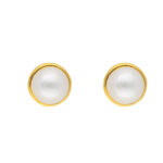 22KT Gold Button Stylish Studs