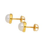 22KT Gold Button Stylish Studs