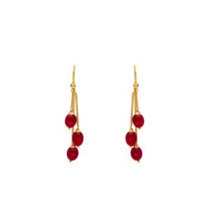 22KT Hangings Style Contemporary Gold Earrings