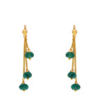 22KT Gold With Emerald Hangings