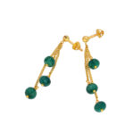 22KT Gold With Emerald Hangings