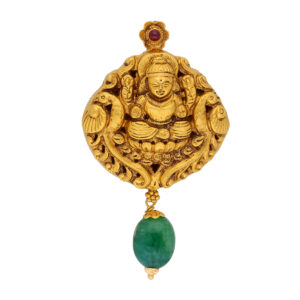 22KT Traditional Lakshmi Gold Pendant