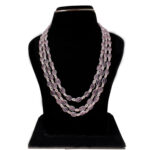 Kiara 3 Lines Oval Necklace