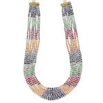 Siddhi 7 Lines Button Necklace