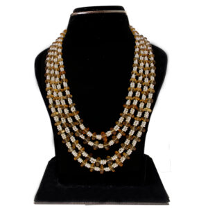 Falak 4 Lines Button Necklace