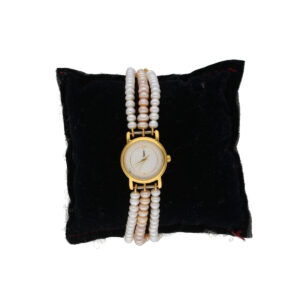 Satada 3 Lines Pearl Wrist Watch