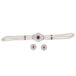 Jabala 3 Lines Button Choker Set