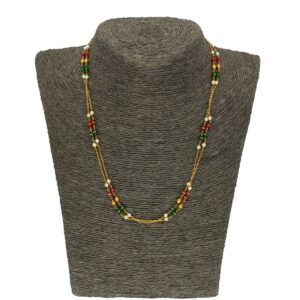22KT Ruby & Emerald Gold Chain