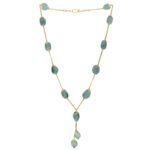 22KT Beryl Emerald Design Gold Chain