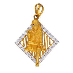 22KT Om Sai Baba Gold Pendant