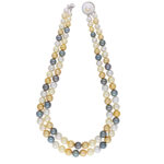 Bridal Brilliance Dual-Strand Southsea Saltwater Pearl Necklace