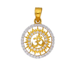 22KT Treditional Om Gold Pendant