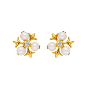 22KT Stud Style Classic Gold Earrings
